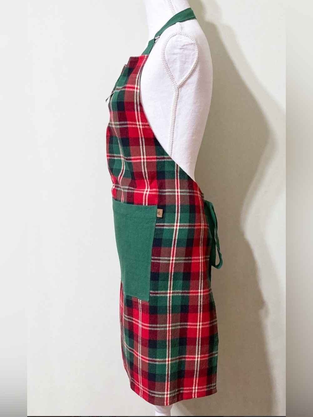 NWT Lauren Ralph Lauren Holiday Tartan Plaid Christmas Apron Cotton